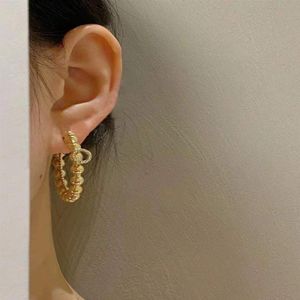 Mode gouden oorbellen voor dames Dames Feest Bruiloft Liefhebbers cadeau verlovingssieraden voor bruid met BOX195k