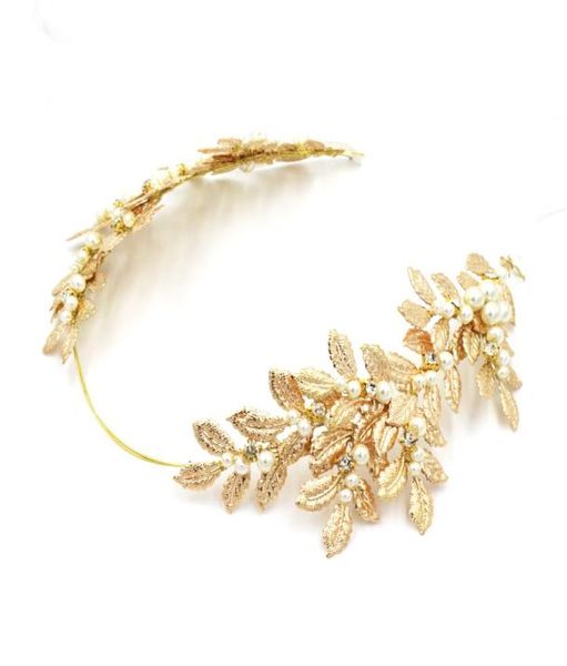 Accessoires de cheveux en or de mode 2016 Nouveaux perles d'arrivée Headpice de mariage pas cher Modest Crystal Fascinateurs Sexe sexy pas cher Modest 8036260