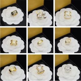 Mode Gouden Letter Ringen Liefde Ringen Designer Dames Merk Ring Luxe Sieraden Heren Verlovingsring F Dames Patty Gift Met doos 239202D