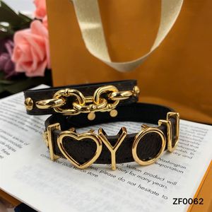 Moda Oro Amor Corazón Charm Pulsera Mujeres Hombres Amantes Cuero Lucky Trenzado Ajustable Pareja Pulseras Joyería Con Box198N