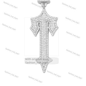 Fashion Gold Cross Sword Sieraden Hip Hop Cubaanse ketens Zirkon Diamond Trapstar Game Controller Hangketting voor mannen 9691