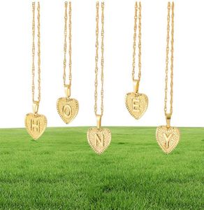 Fashion Gold Ploated Heart Alphabet Initiële ketting voor vrouwenletter Ketting Juwelier51228164877524