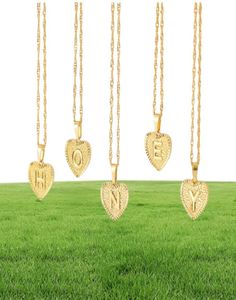 Fashion Gold Ploated Heart Alphabet Initiële ketting voor dames brief ketting sieraden51228165791477