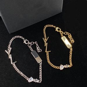Bracelets de charme en argent en or de mode pour femmes Amateurs de mariage Bijoux de fiançailles cadeau avec boîte NRJ