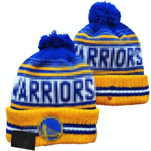 Mode- Golden States''Warriors''Beanie Chapeaux tricotés Équipes sportives Baseball Football Basketball Bonnets Casquettes Femmes Hommes Pom Mode Hiver Top Caps Sport Knit Hats a3