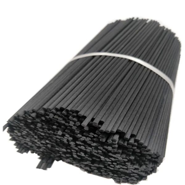 Mode Bon Prix Usine 100pcs / lot 3MM * 20CM Rotin Parfum Encens Noir Fibre Reed Diffuseur Remplacement Recharge Bâtons Aromatique Bâtons