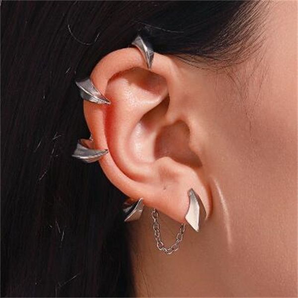 Mode gothique Punk diable griffe oreille manchettes boucle d'oreille pour femmes Rock Hip Hop bijoux oreille Piercing Clip-on boucle d'oreille femmes boucles d'oreilles GC2193