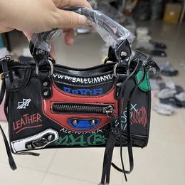 Fashion Graffiti Sac à main et sac à main Petit sac pour femme Designer Luxury Shouder Bag Tassel Tote