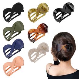 Pince à cheveux de mode Creative 8-forme Infinity Styling Holder Hair Claw Clip Accessoires de cheveux pour les femmes