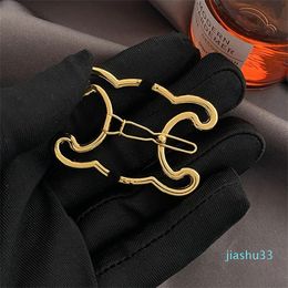 Clip de cheveux de mode French Metal Simple Design Gold Hair Clip Clipner Vintage Hairjewelry Automne Fashion Love Gift Barrets Headwear