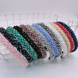 Mode Haarstokken Glanzend Rhinestone Crystal Hair Band voor Vrouwen Meisje Hoofd Hoop Mode Haaraccessoires Hoofddeksels 12 Kleuren M2892