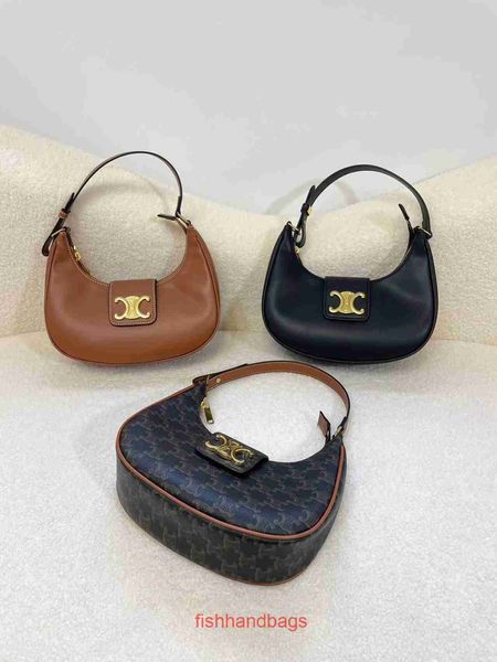 Fashion Handbag Hands's Women's Bag Book Brand Brand Purse 2023 New Underarm Moon Detch Sac Triumphal One épaule Handbagwith Original Logo