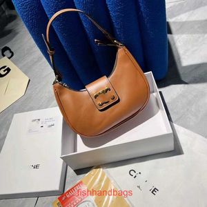 Mano de moda Celins's Womens Bag Book Brand Tote Purse 2023 Autumn Winter Men Womens Moon Bag Versátiles de hombro único con logotipo original