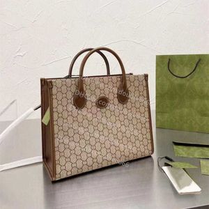 mode handtassen designer dubbele letter grote capaciteit boodschappentassen dames trendy schoudertas van hoge kwaliteit 659983