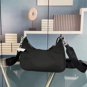 Bolsos de moda, bolso de hombro de marca, bolso Hobo de nailon clásico de diseñador, bolsos de mensajero informales para mujer 71233C