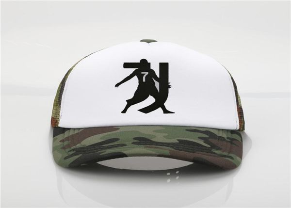 Chapeau de mode CR7 Ronaldo Printing Baseball CAP Men de bonnet Femme Summer Caps Hip Hop CHATS VISOR DE PLACE HAT8285576