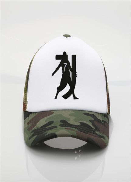 Sombrero de moda cr7 ronaldo Gorra de béisbol con estampado Hombres mujeres Gorras de verano sombreros de hip hop Visera de playa hat8586863