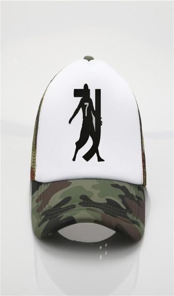 Chapeau de mode cr7 ronaldo impression casquette de baseball hommes femmes casquettes d'été hip hop chapeaux plage visière hat5007712