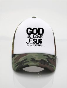 Mode hoeden God is Love Jesus Evolution Real Men Bid Print Baseball caps Mannen en vrouwen Zomer Trend Cap Nieuwe zonnehoed7669362