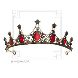 Mode headpieces barokke retro zwarte luxe bruids kristal tiaras kronen prinses koningin optocht prom rhinestone sluier tiara bruiloft haaraccessoire 927