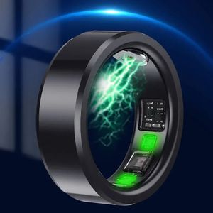 Ring Smart Ring Smart Sate Carthing Oxygène Surveillance de la température corporelle Smart Finger Dinger Digital Anneau pour hommes Femmes 240423