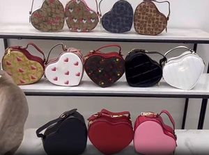 Mode en forme de coeur beaux sacs à bandoulière pour femmes en cuir PU femme sacs à bandoulière Vintage sacs à main décontractés C00208