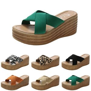 Mode hakken slippers sandalen vrouwen hoge schoenen gai zomer platform sneakers triple wit zwart bruin groen kleur2 653 980