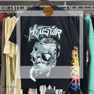 Mode Hellstar Chemise Hommes Rappe Top High American Tide Marque Amusant Drôle Bande Dessinée Anglais Lettre Imprimer Lâche Col Rond À Manches Courtes T-shirt TEE Tide 268