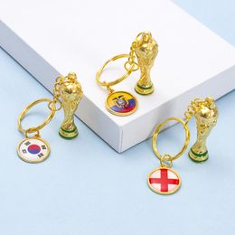 Mode Hercules Keychain World Cup voetbal Perifere land Vlag Keychains Fan Gift Collection