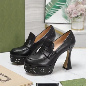 Mode pompes à talons hauts femmes talons avec haut décontracté classique qualité en cuir fête concepteur chaussures habillées femme pompes