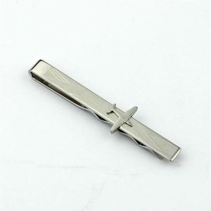 Mode van hoge kwaliteit 316L roestvrijstalen dasspelden voor mannen vliegtuigontwerp veranderen nooit van kleur of vervagen tie bar clip248v