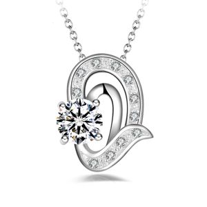 Gratis verzending fashion hoge kwaliteit 925 zilveren Angel Tears Witte diamanten sieraden 925 zilveren ketting Valentijnsdag vakantie geschenken hot 1664