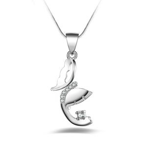 Livraison gratuite mode haute qualité croyance en argent 925 Avec bijoux en diamant 925 collier en argent Saint Valentin cadeaux de vacances chaud 1642