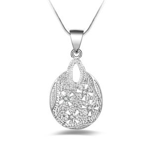 Gratis verzending mode hoogwaardige 925 zilveren golf met diamanten sieraden 925 zilveren ketting Valentijnsdag vakantiegeschenken hot 1643