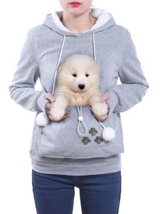 Mode Hoge Kwaliteit Kat Liefhebbers Hoodies Oren Knuffel Pouch Hond Huisdier Hoodies Voor Casual Kangoeroe Truien Sweatshirt 231227