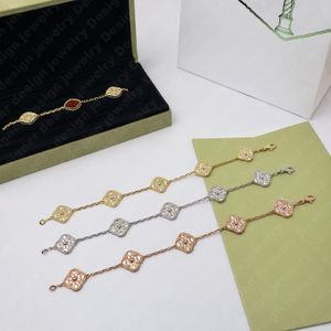 Moda de alta calidad de lujo clásico 4/4 hoja trébol pulsera pulsera 18k oro ónix concha nácar, mujeres y niñas boda regalo del día de la madre