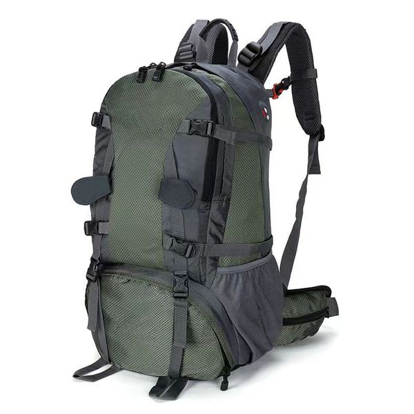 Sac à dos de randonnée en polyester de grande capacité de haute qualité pour hommes, sac de sport d'aventure en plein air de loisirs pour hommes, sac à dos de voyage de styliste