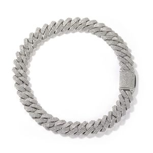 Bracelet Hip Hop de mode Tennis pour hommes Bracelet pour hommes pierre de zircone bracelets de chaîne cubaine placage de diamant chaînes étincelantes de 7/8 pouces bijoux en argent unisexe