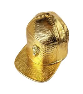 Chapeaux de hiphop de mode Capes de baseball ajustivables Snapback Baseball Cap Men Femmes DJ Dance Hip Hop Chapeaux Lion Head Crocodile Leather SnA9708941