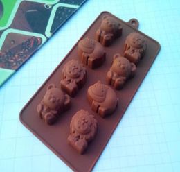 Fashion Hippo Lion Bear Shape Silicone Mold Jelly Chocolate Soap Cake Decorating Diy Kitchenware Bakeware3921913