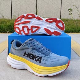 Moda-Hoka One para hombres y mujeres Khaki Racing Carbon Plate Road Zapatillas para correr X2 Shoesck-absorbiendo zapatillas de deporte