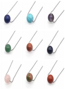 Fashion Hole kralen Natuurlijke edelsteen Stone verstelbare ketting met kralenketens Fashion Jewelry7058323