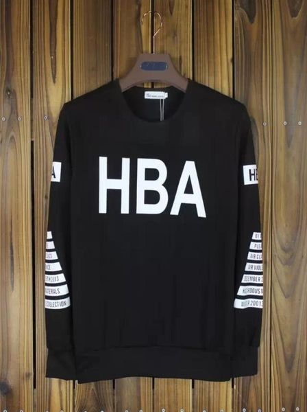 Fashion Hood by Air Hba Hoodies Springaumnm Couples Round Couc Cercles décontractés Men noir Sweats Hip Hop SweetSwear7129352