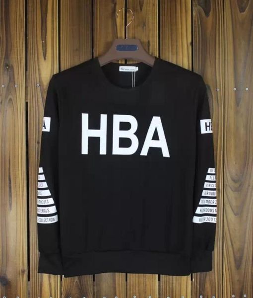 Fashion Hood by Air Hba Hoodies Springautmn Couples Round Couc Cercles décontractés Pullover Black Men Hop Hop Swetshirts Sportwear6600629