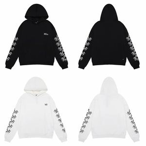 Mode hoodie streetwear merk amari schedel kruisprint sweatshirt katoenfleece unisex luxe hiphop graffiti streetwear