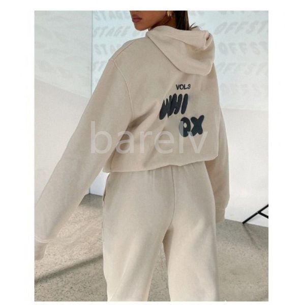 Fashion Hoodies Designer White Women Suisses de traces de deux pièces