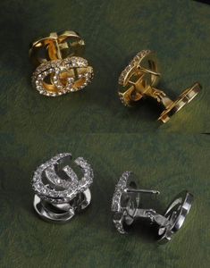 Boucles d'oreilles classiques de concepteur de lettre pour dame femmes fête amoureux de mariage cadeau fiançailles bijoux de luxe G avec boîte