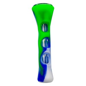 Mode Hoorn Vorm FDA Siliconen Glas Roken Herb Pijp 20mm One Hitter Pijpen Dugout Tabak Sigaret Pijp Hand Lepel Pijpen Accessoires