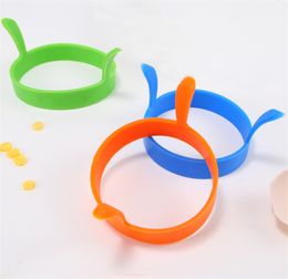 Fashion Hot Kitchen Silicone Fried Fry Frier Oven Stroper Egg Poach Pancake Ring Mould Tool JL1265