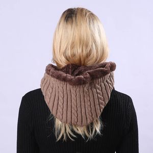 Mode-vente chaude 1 pièces femmes hommes bonnet à tricoter chapeau cou oreille chaud Elas coupe-vent pour l'hiver en plein air-B5